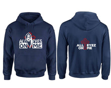 將圖片載入圖庫檢視器 All Eyes On Me hoodie. Navy Blue Hoodie, hoodies for men, unisex hoodies