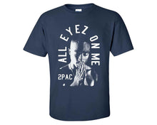 Load image into Gallery viewer, All Eyes On Me custom t shirts, graphic tees. Navy Blue t shirts for men. Navy Blue t shirt for mens, tee shirts.