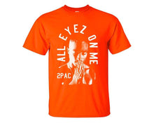 Load image into Gallery viewer, All Eyes On Me custom t shirts, graphic tees. Orange t shirts for men. Orange t shirt for mens, tee shirts.