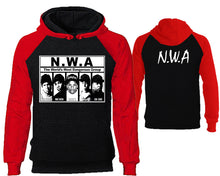 將圖片載入圖庫檢視器 NWA designer hoodies. Red Black Hoodie, hoodies for men, unisex hoodies
