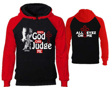 Load image into Gallery viewer, Only God Can Judge Me designer hoodies. Red Black Hoodie, hoodies for men, unisex hoodies