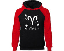 將圖片載入圖庫檢視器 Aries Zodiac Sign hoodie. Red Black Hoodie, hoodies for men, unisex hoodies