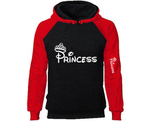 將圖片載入圖庫檢視器 Princess designer hoodies. Red Black Hoodie, hoodies for men, unisex hoodies