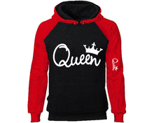 將圖片載入圖庫檢視器 Queen designer hoodies. Red Black Hoodie, hoodies for men, unisex hoodies