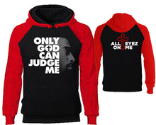 Load image into Gallery viewer, Only God Can Judge Me designer hoodies. Red Black Hoodie, hoodies for men, unisex hoodies