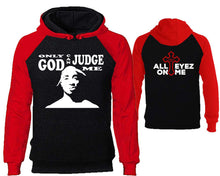 Load image into Gallery viewer, Only God Can Judge Me designer hoodies. Red Black Hoodie, hoodies for men, unisex hoodies