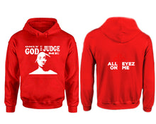 Load image into Gallery viewer, Only God Can Judge Me hoodie. Red Hoodie, hoodies for men, unisex hoodies
