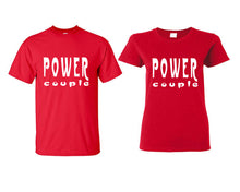 將圖片載入圖庫檢視器 Power Couple matching couple shirts.Couple shirts, Red t shirts for men, t shirts for women. Couple matching shirts.