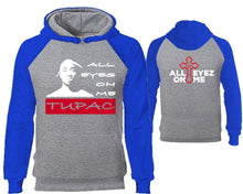 將圖片載入圖庫檢視器 All Eyes On Me designer hoodies. Royal Blue Grey Hoodie, hoodies for men, unisex hoodies
