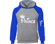 將圖片載入圖庫檢視器 Prince designer hoodies. Royal Blue Grey Hoodie, hoodies for men, unisex hoodies