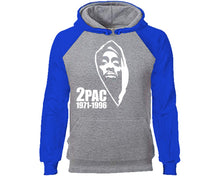 將圖片載入圖庫檢視器 Rap Hip-Hop R&B designer hoodies. Royal Blue Grey Hoodie, hoodies for men, unisex hoodies