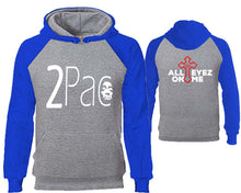 將圖片載入圖庫檢視器 Rap Hip-Hop R&B designer hoodies. Royal Blue Grey Hoodie, hoodies for men, unisex hoodies