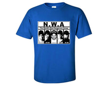 Load image into Gallery viewer, NWA custom t shirts, graphic tees. Royal Blue t shirts for men. Royal Blue t shirt for mens, tee shirts.