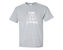 Load image into Gallery viewer, Find Joy In The Journey custom t shirts, graphic tees. Sports Grey t shirts for men. Sports Grey t shirt for mens, tee shirts.