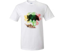將圖片載入圖庫檢視器 Woman Rasta Smoke Bear custom t shirts, graphic tees. White t shirts for men. White t shirt for mens, tee shirts.