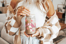 Load image into Gallery viewer, My Melody Tumbler Glass Cup With Lid And Straw
