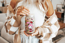 이미지를 갤러리 뷰어에 로드 , Sanrio Tumbler Glass Cup With Lid And Straw
