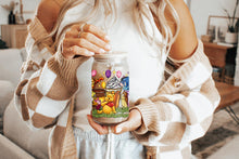 Cargar imagen en el visor de la galería, Wini The Pooh Tumbler Glass Cup With Lid And Straw
