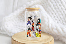 이미지를 갤러리 뷰어에 로드 , Dragon Ball Z Tumbler Glass Cup With Lid And Straw
