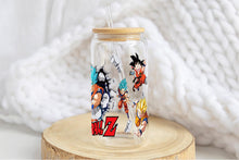 이미지를 갤러리 뷰어에 로드 , Dragon Ball Z Tumbler Glass Cup With Lid And Straw
