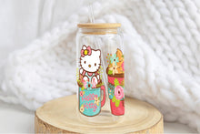 Load image into Gallery viewer, Hello Kitty 16oz Tumbler Cup With Bamboo Lid And Straw, 
