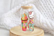 Load image into Gallery viewer, Hello Kitty 16oz Tumbler Cup With Bamboo Lid And Straw, 
