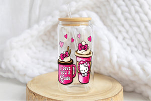 Hello Kitty 16oz Tumbler Cup With Bamboo Lid And Straw, 