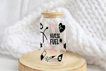 Görseli Galeri görüntüleyiciye yükleyin, Nurse Fuel 16oz Tumbler Cup With Bamboo Lid And Straw, 
