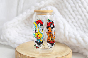 Pokemon 16oz Tumbler Cup With Bamboo Lid And Straw, 