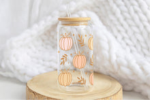 將圖片載入圖庫檢視器 Pumpkin 16oz Tumbler Cup With Bamboo Lid And Straw, 
