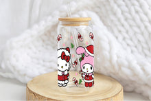 이미지를 갤러리 뷰어에 로드 , Sanrio Tumbler Glass Cup With Lid And Straw
