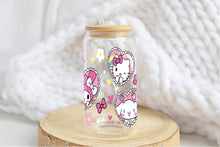 이미지를 갤러리 뷰어에 로드 , Sanrio Tumbler Glass Cup With Lid And Straw
