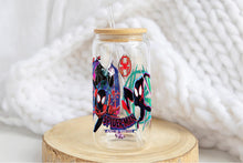 Charger l&#39;image dans la galerie, Spiderman Tumbler Glass Cup With Lid And Straw
