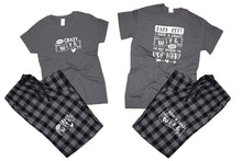 將圖片載入圖庫檢視器 Crazy WifeFlannel Pants, Christmas Pajamas, Charcoal Black_Charcoal
