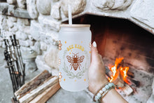 이미지를 갤러리 뷰어에 로드 , Bee Kind 16oz Tumbler Cup With Bamboo Lid And Straw, 
