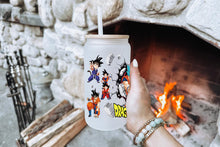 이미지를 갤러리 뷰어에 로드 , Dragon Ball Z Tumbler Glass Cup With Lid And Straw
