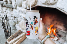 이미지를 갤러리 뷰어에 로드 , Dragon Ball Z Tumbler Glass Cup With Lid And Straw
