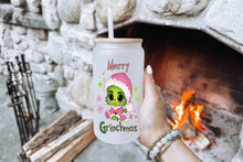 將圖片載入圖庫檢視器 Grinchmas 16oz Tumbler Cup With Bamboo Lid And Straw, 
