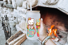 Load image into Gallery viewer, Hello Kitty 16oz Tumbler Cup With Bamboo Lid And Straw, 
