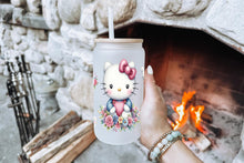 Charger l&#39;image dans la galerie, Hello Kitty 16oz Tumbler Cup With Bamboo Lid And Straw, 
