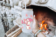 Load image into Gallery viewer, My Melody Tumbler Glass Cup With Lid And Straw
