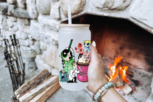 將圖片載入圖庫檢視器 The Powerpuff Girls Tumbler Glass Cup With Lid And Straw
