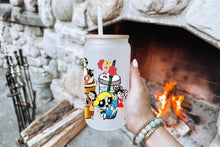 將圖片載入圖庫檢視器 The Powerpuff Girls Tumbler Glass Cup With Lid And Straw
