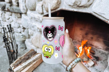 이미지를 갤러리 뷰어에 로드 , Sanrio Tumbler Glass Cup With Lid And Straw
