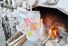 Görseli Galeri görüntüleyiciye yükleyin, Self Love 16oz Tumbler Cup With Bamboo Lid And Straw, 
