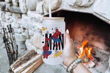 Load image into Gallery viewer, Spiderman Tumbler Glass Cup With Lid And Straw
