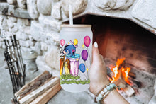 Cargar imagen en el visor de la galería, Wini The Pooh Tumbler Glass Cup With Lid And Straw
