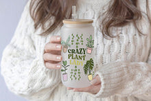 이미지를 갤러리 뷰어에 로드 , Crazy Plant Lady 16oz Tumbler Cup With Bamboo Lid And Straw, 
