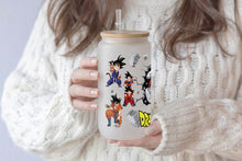 이미지를 갤러리 뷰어에 로드 , Dragon Ball Z Tumbler Glass Cup With Lid And Straw
