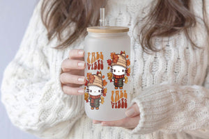 Hello Kitty 16oz Tumbler Cup With Bamboo Lid And Straw, 